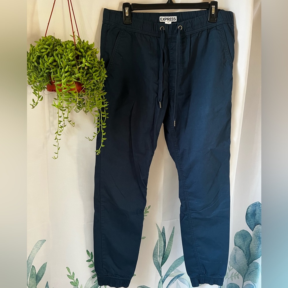 Mens Navy Blue Express Joggers